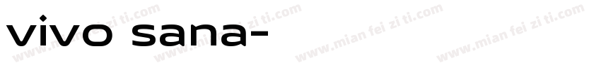 vivo sana字体转换